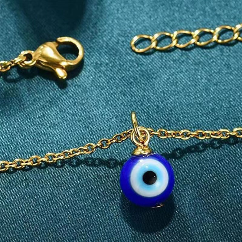 Blue Evil Eye Protection Necklace