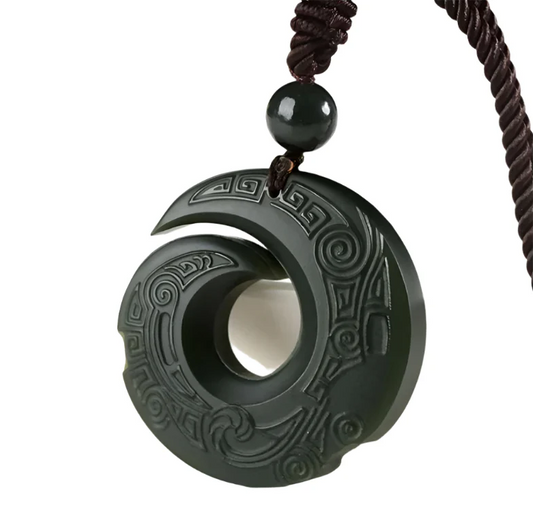 Hetian Jade Pendant Manifesting Necklace