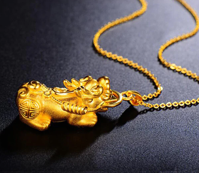 Gold Pixiu Necklace