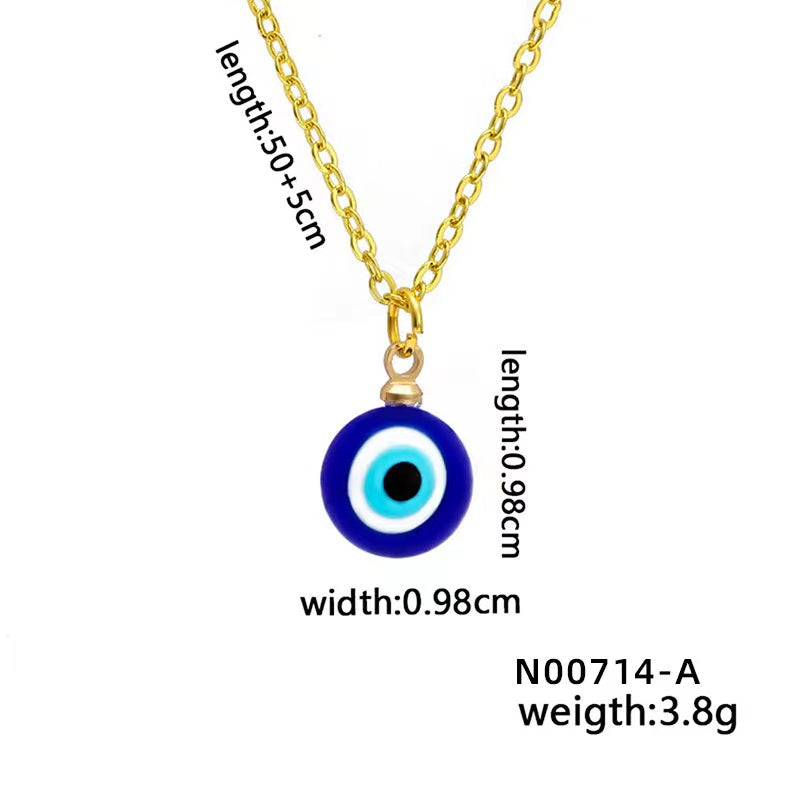 Blue Evil Eye Protection Necklace