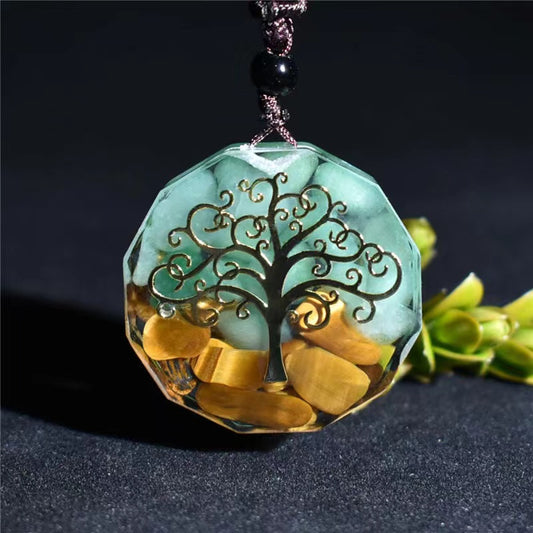 Tree of Life Orgonite Necklace - Energy Protection