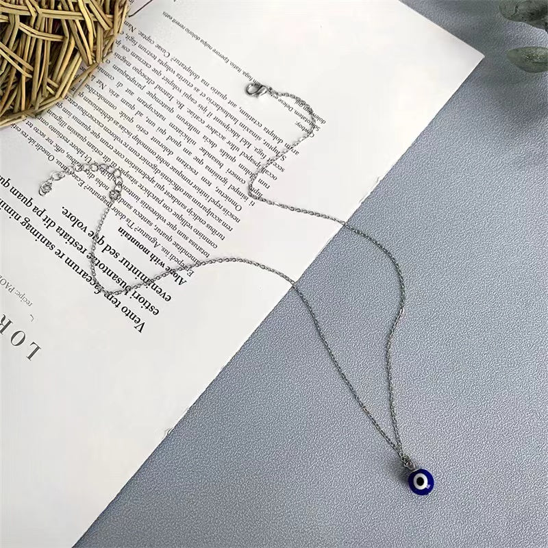 Blue Evil Eye Protection Necklace